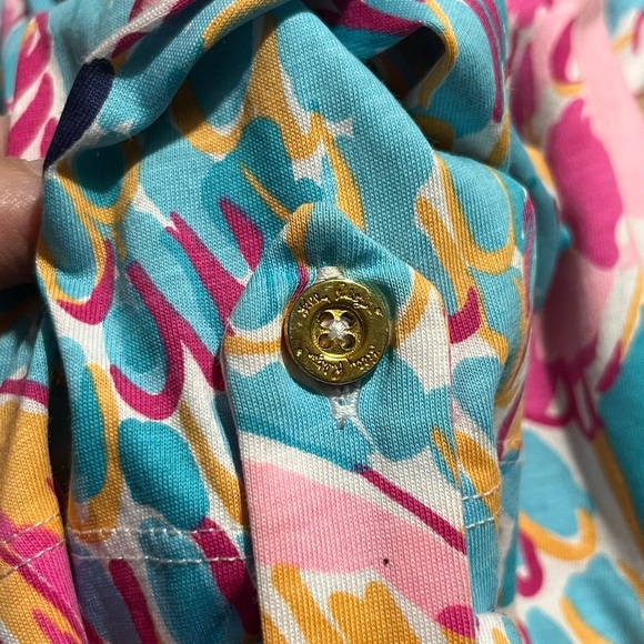 Lilly Pulitzer Linden Dress - Flamingo Peel-N-Eat Pattern Size Medium - Picture 10 of 12
